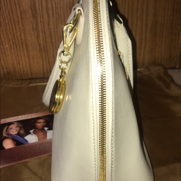 Joy & Iman leather off white purse - Picture 5 of 7